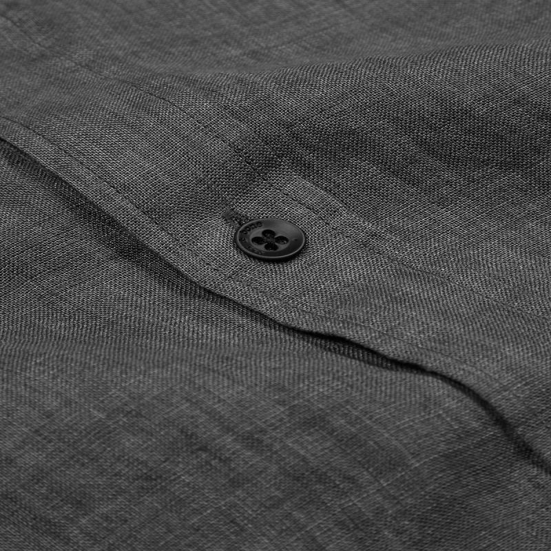 Rag & Bone Shirt Grey Linen Tomlin