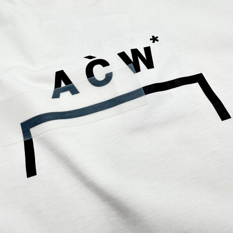 A-Cold-Wall* Strata T-Shirt Bracket Logo - White