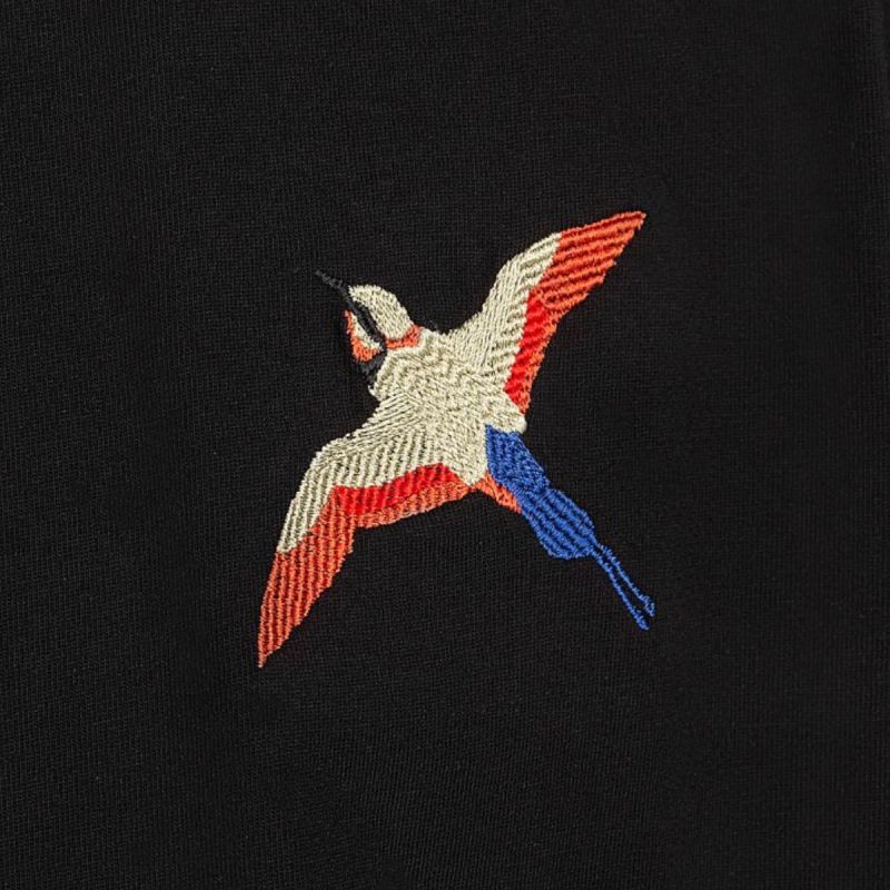 Axel Arigato T-shirt Bee Bird Embroidery Black