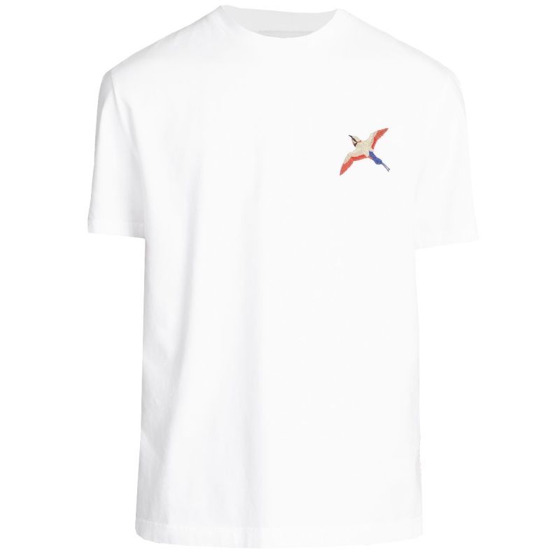 Axel Arigato T-shirt Bee Bird Embroidery White