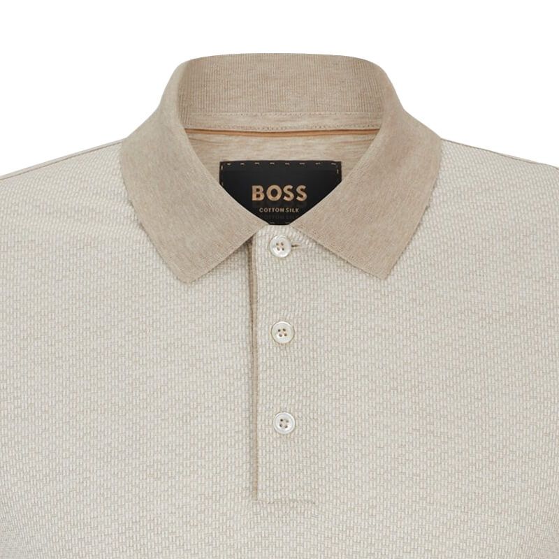 BOSS Camel Polo L-Perry 63 Light Beige
