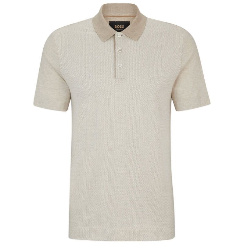 BOSS Camel Polo L-Perry 63 Light Beige
