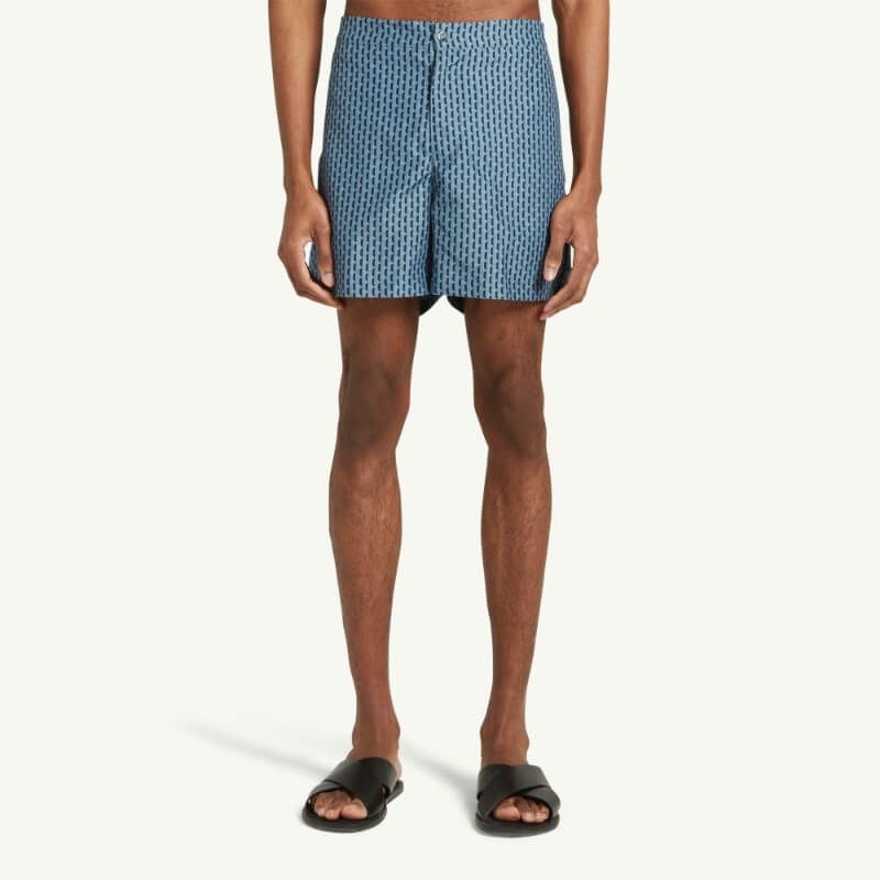 CHÉ Cosmo Geo Tailored Swimshort - Navy