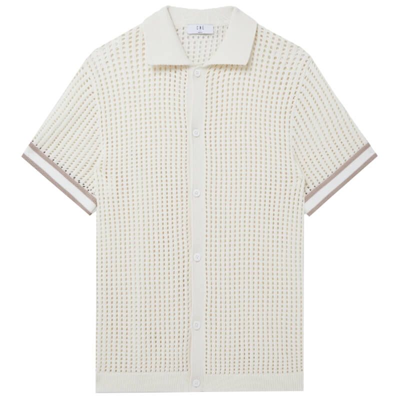 CHÉ Polo Shirt Ellas Crochet - Ivory
