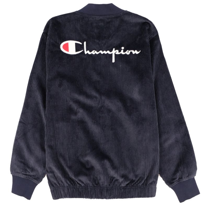 Champion Sweatshirt Corduroy Bomber - Navy
