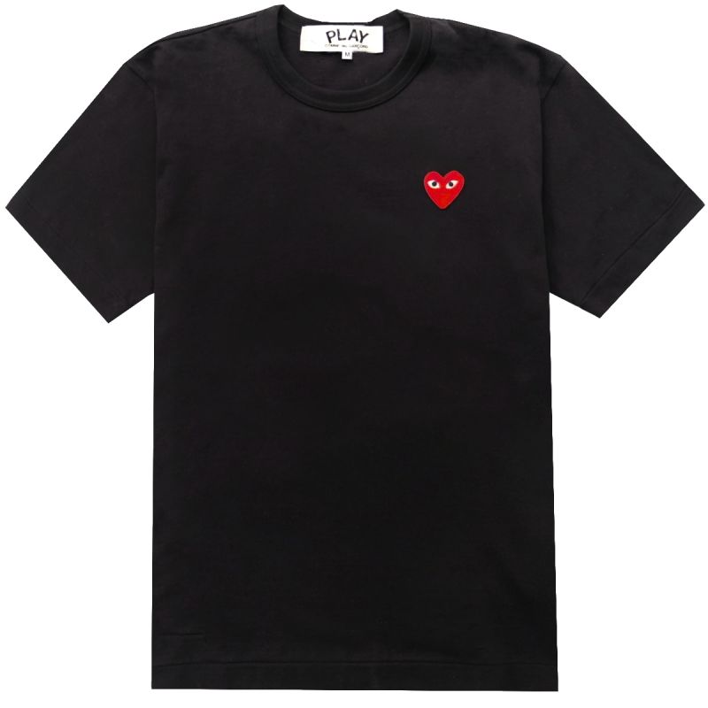 Comme des Garcons Play T-Shirt Red Heart - Black
