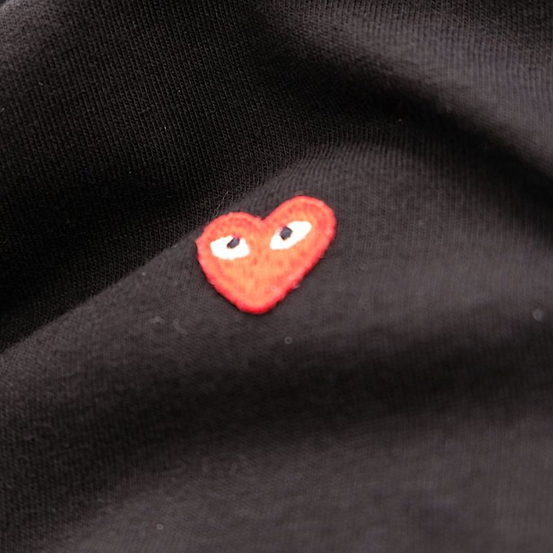 Comme des Garcons Play T-Shirt Small Heart - Black