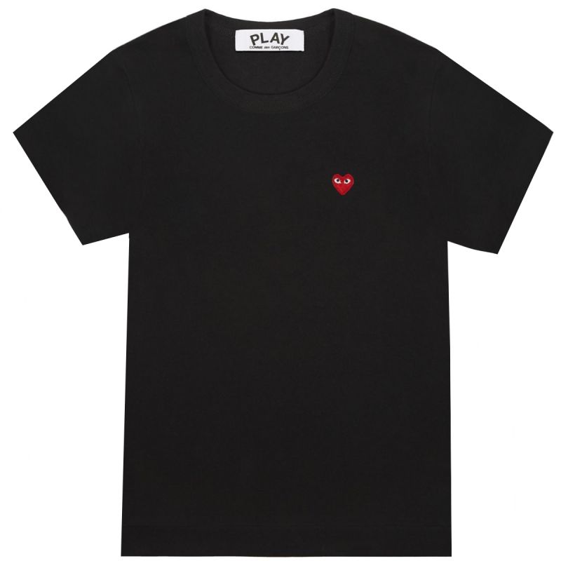 Comme des Garcons Play T-Shirt Small Heart - Black