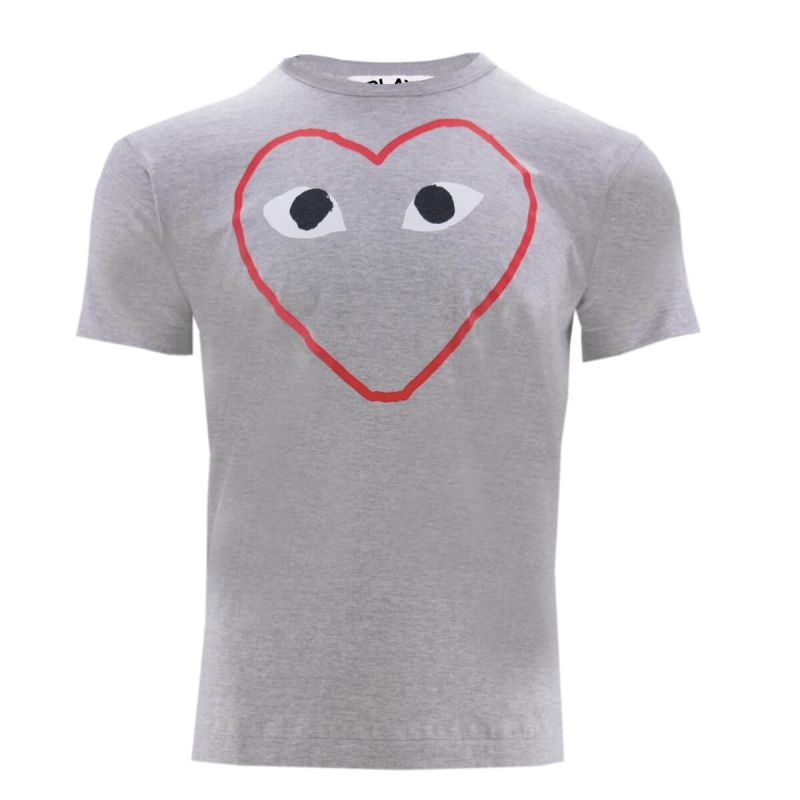 Comme Des Garcons Red Heart Sketch T-Shirt