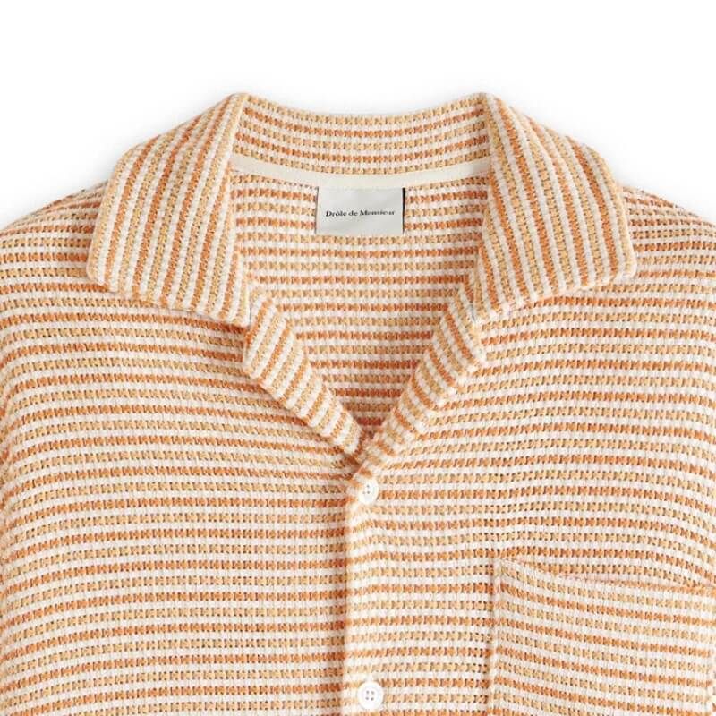 Drole de Monsieur Shirt Le Tweed - Orange