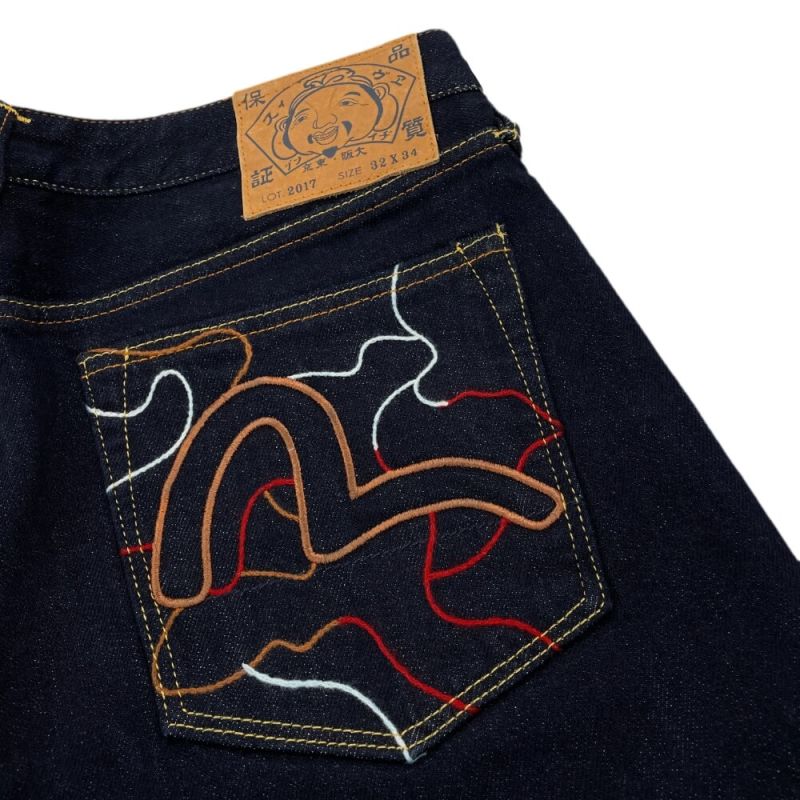 Evisu Jeans Camo Seagull Embroidered - Michael Chell