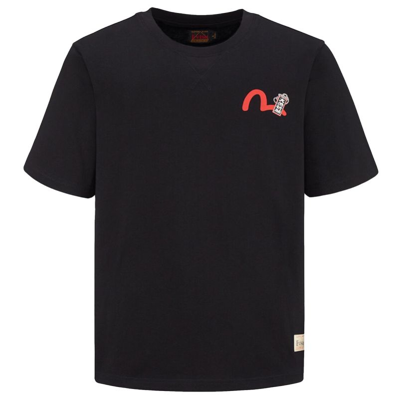 Evisu T-Shirt Kamon Daicock Black