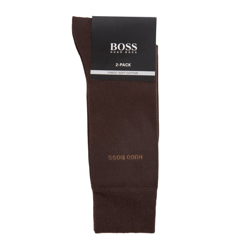 Hugo Boss Two Pack Sock Brown