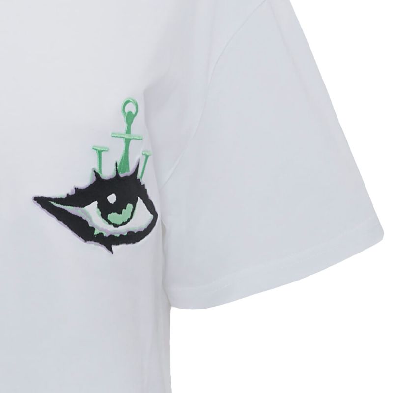 JW Anderson T-Shirt White Eye Logo - Michael Chell