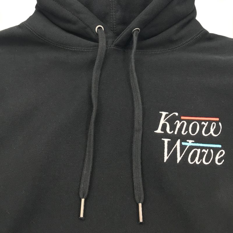 Know Wave Hoodie Embroidered - Black