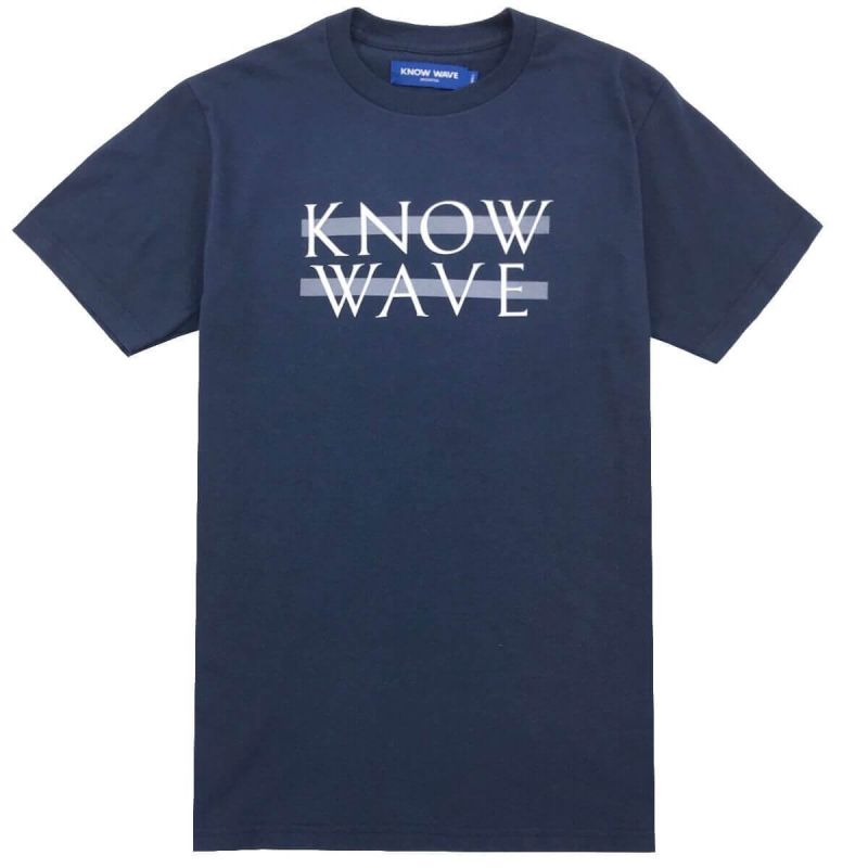 Know Wave T-Shirt Tonal Wavelength - Navy