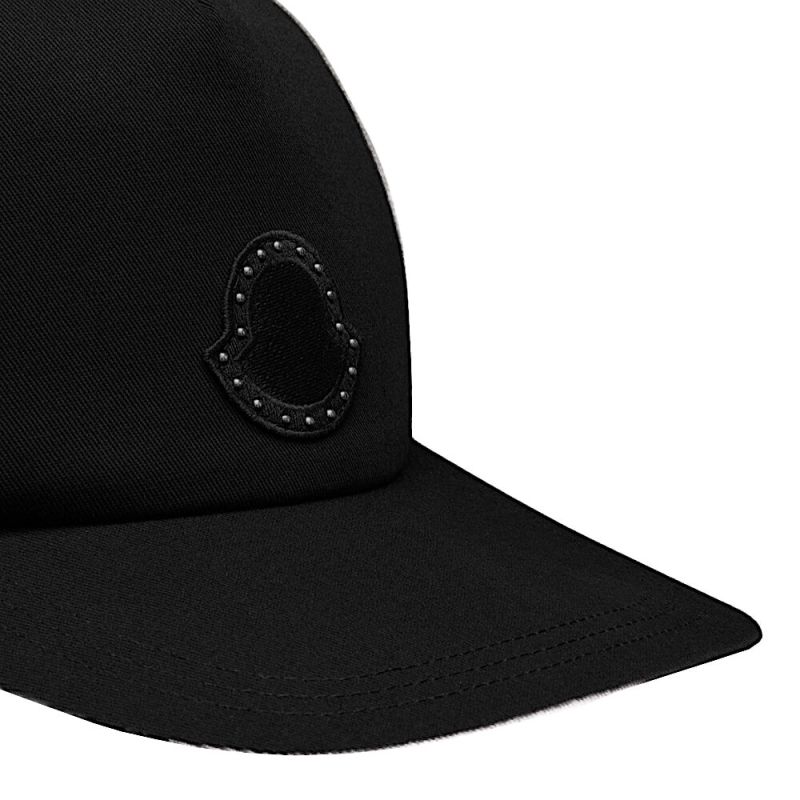 Moncler Baseball Cap Studded - Black