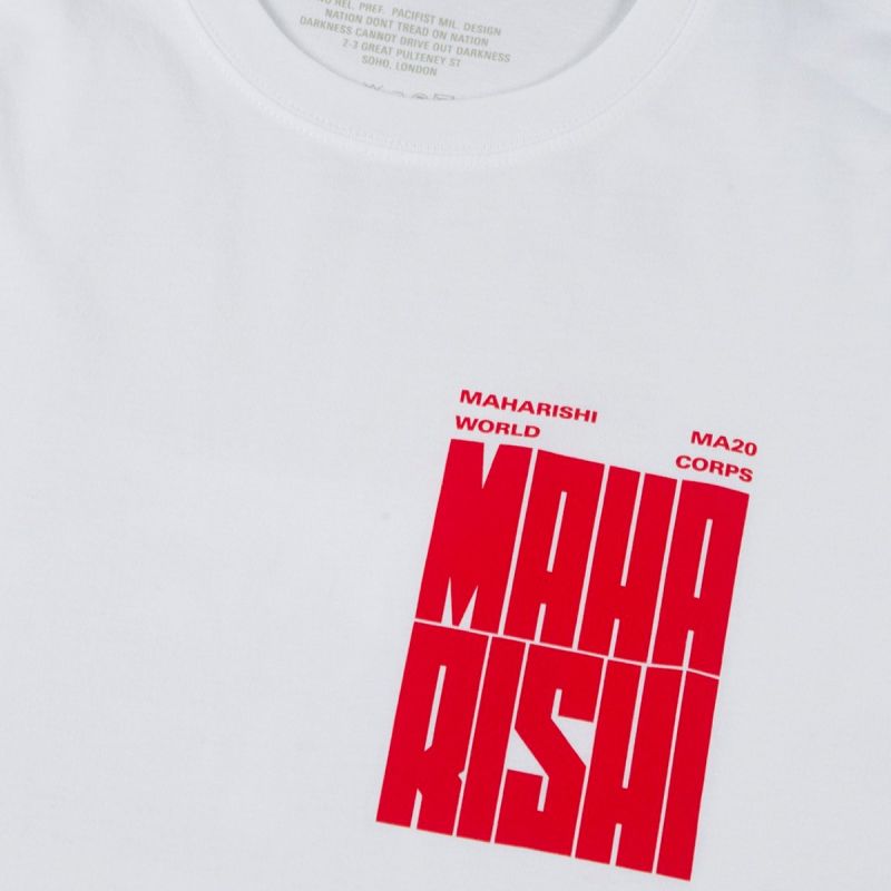 Maharishi T-Shirt World Corps - White