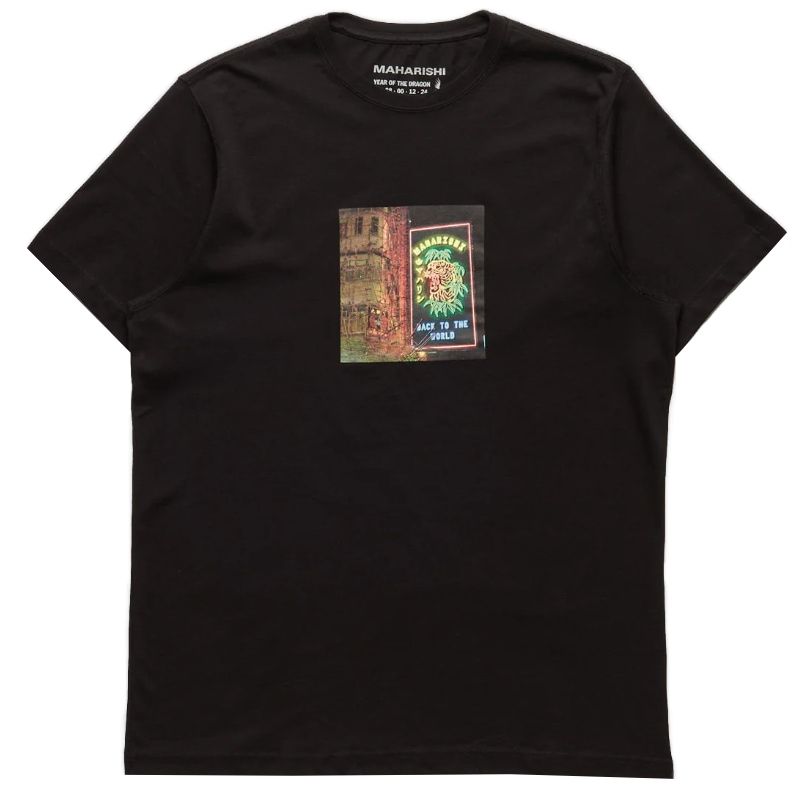 Maharishi T-Shirt Neon Tiger - Black
