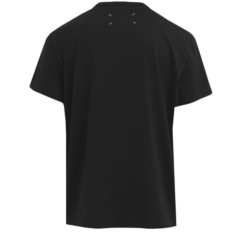 Maison Margiela T-Shirt Distorted Logo Black