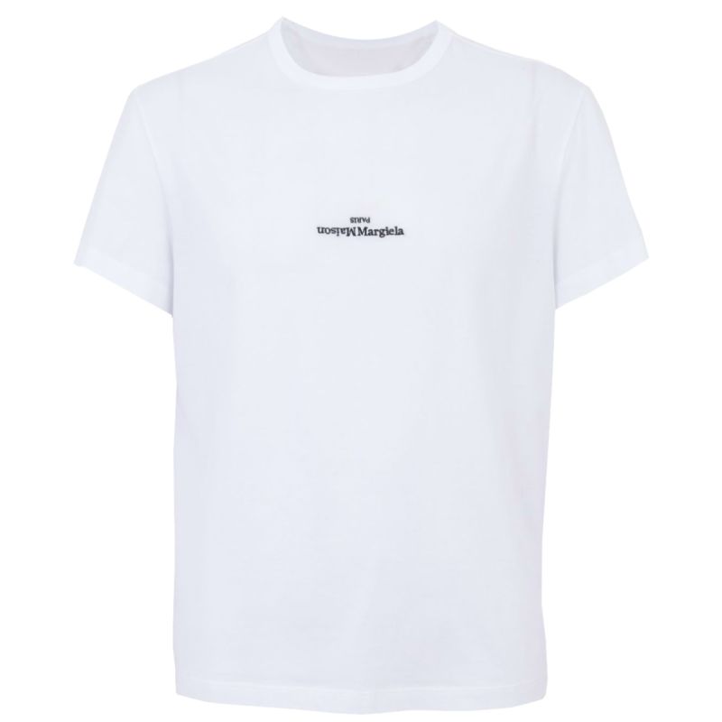 Maison Margiela T-Shirt Distorted Logo - White