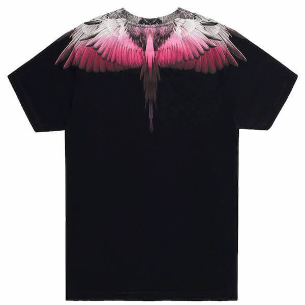 Marcelo Burlon T-Shirt Wings Black/Fuchsia
