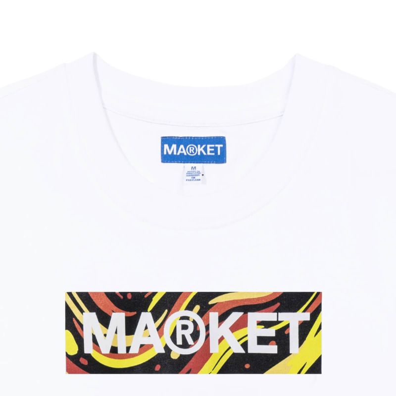 Market Bar Logo T-Shirt - White