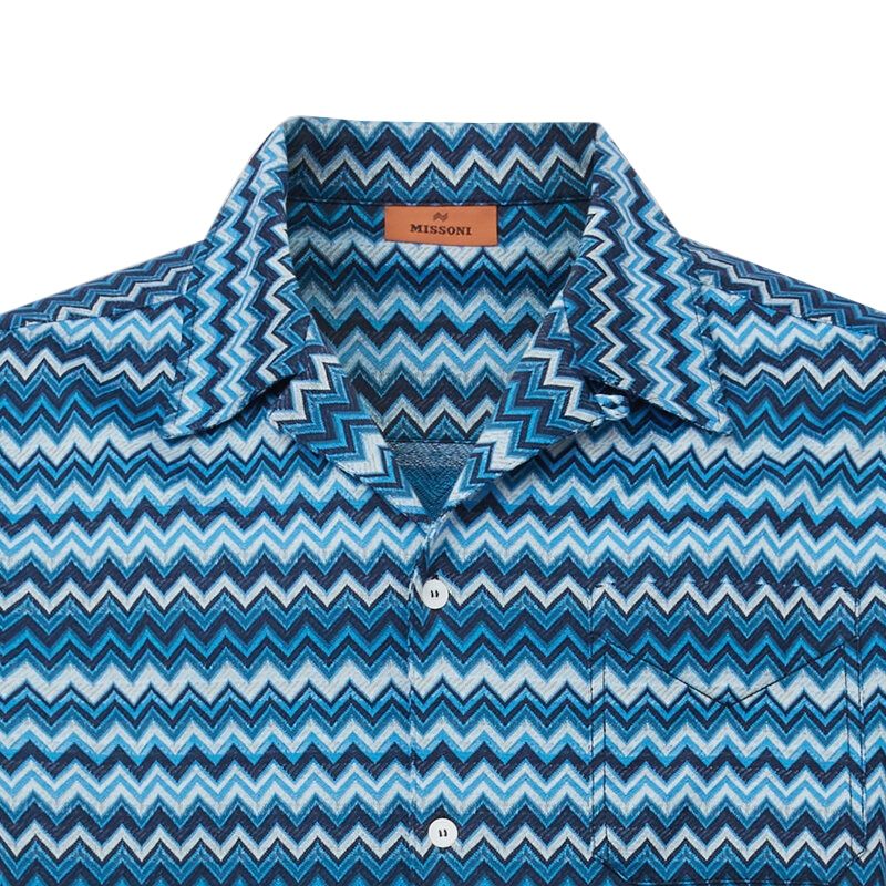 Missoni Shirt Zigzag - Blue