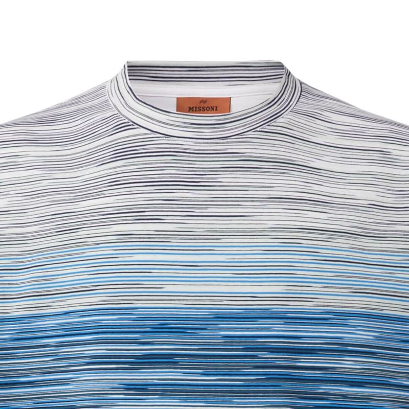Missoni T-Shirt Slub Print - Blue