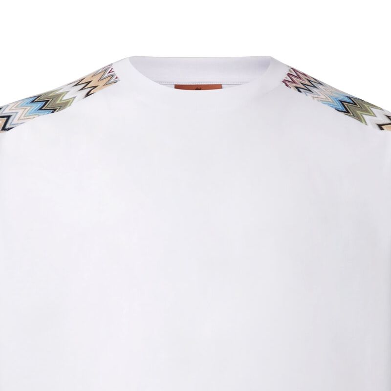 Missoni T-Shirt Zigzag Inserts - White