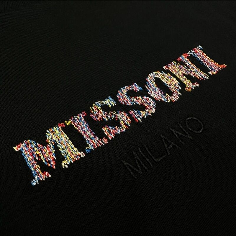 Missoni T Shirt Embroidered Black