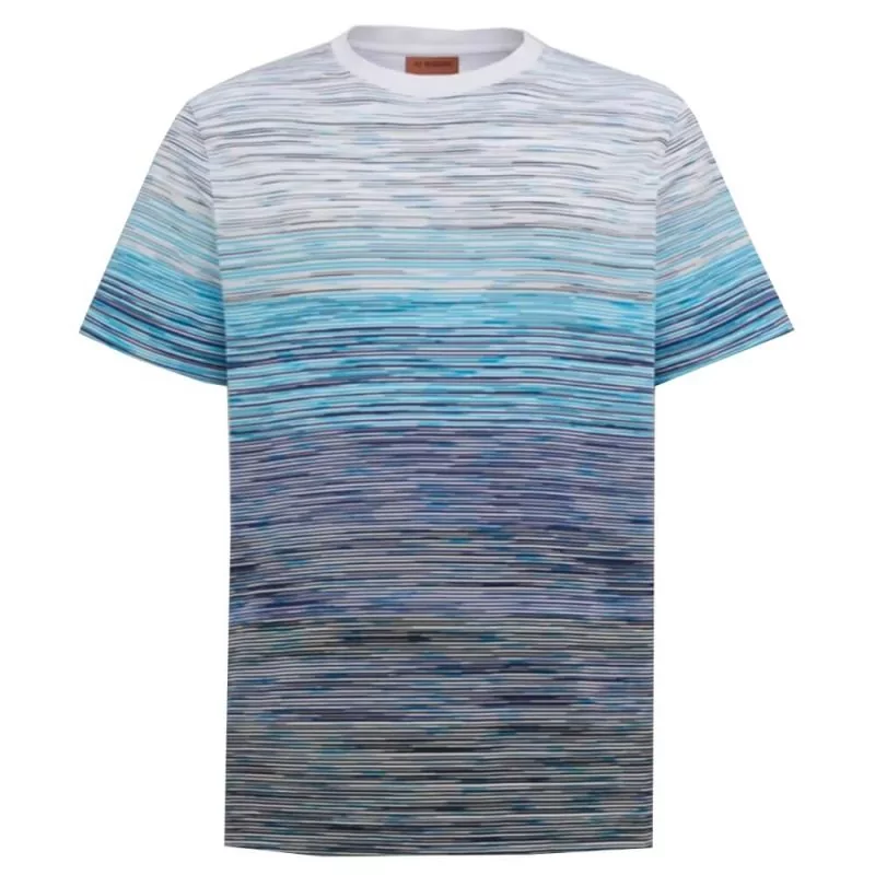 Missoni T-Shirt Space Dye | Light Blue | Michael Chell
