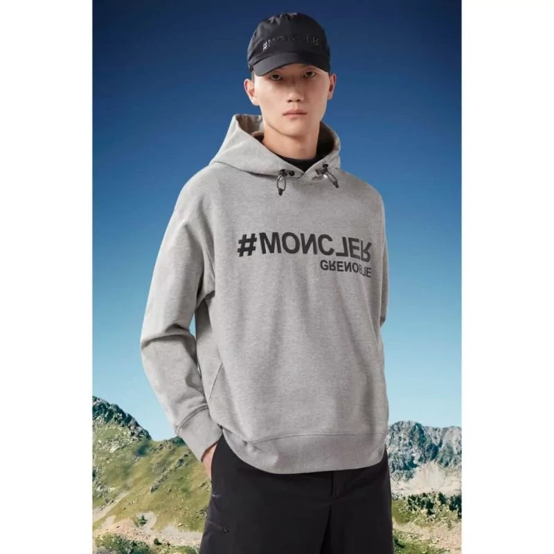 med tiden champignon afslappet Moncler Grenoble | Hooded Sweatshirt Grey | Michael Chell