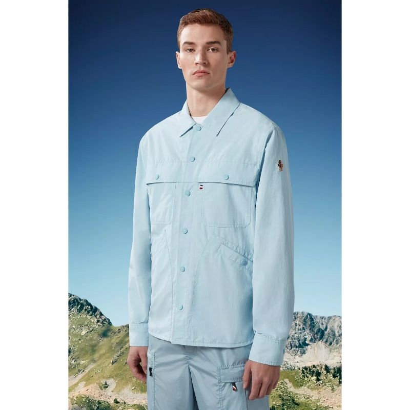 Moncler Grenoble Nax Shirt Jacket - Light Blue