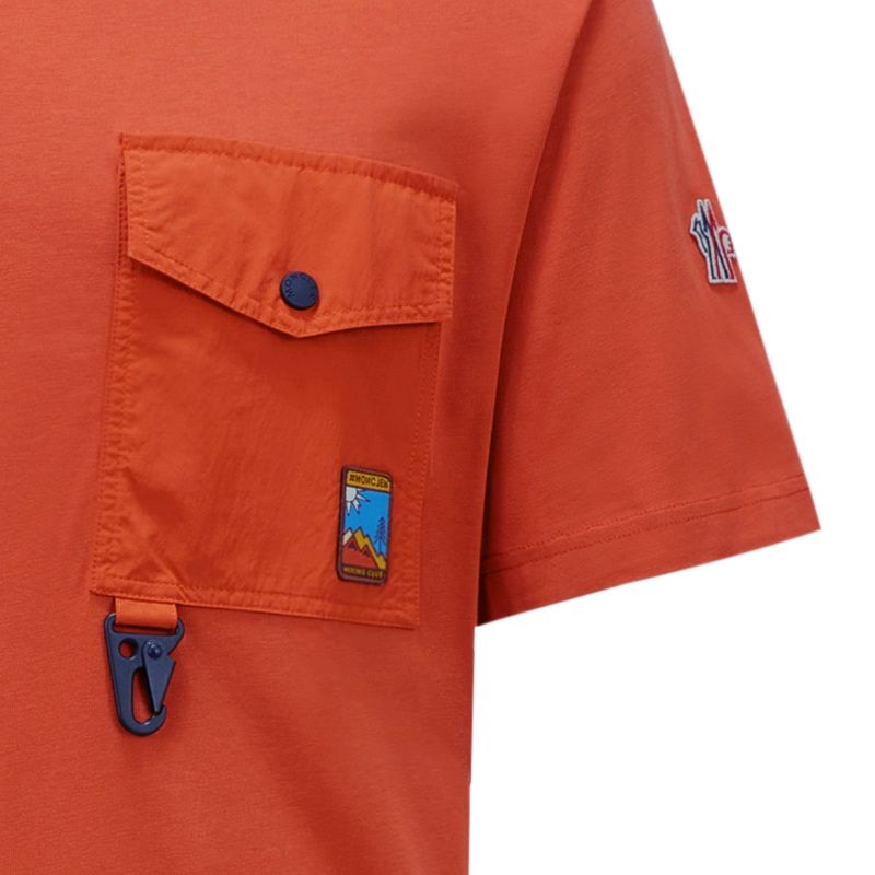 Moncler Grenoble T-Shirt Hiking Club - Orange