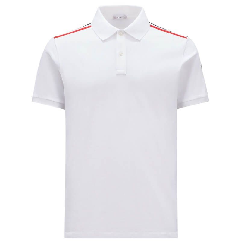 Moncler Polo Shirt Trim - White