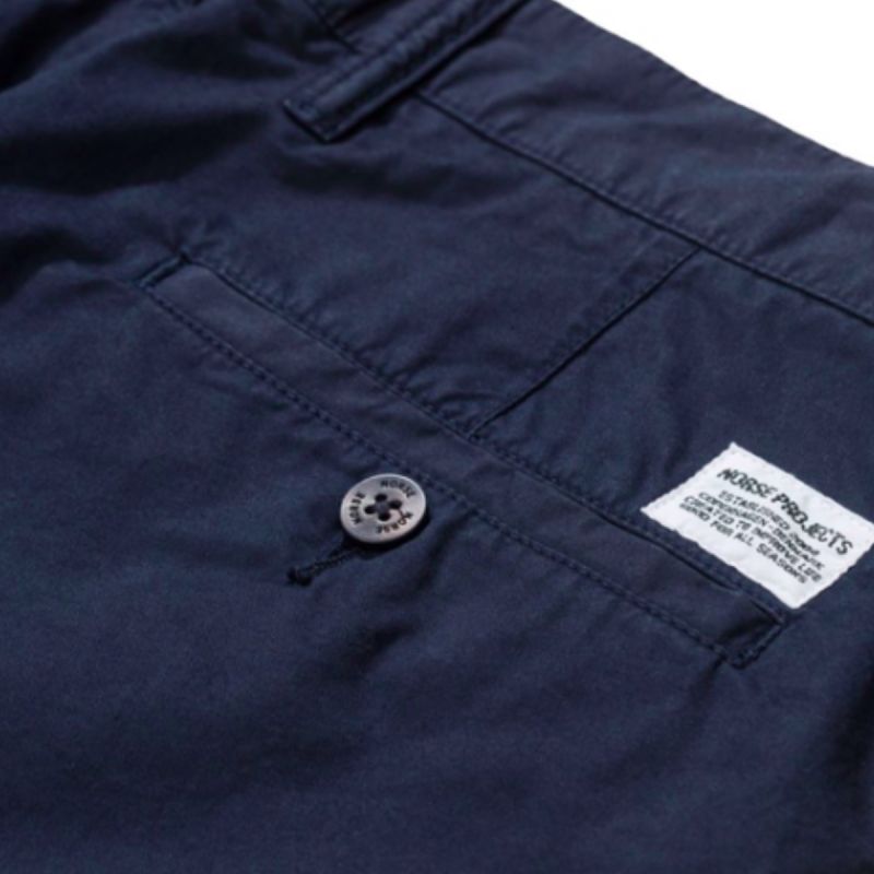 Norse Projects Trouser Navy Aros Slim Light Stretch
