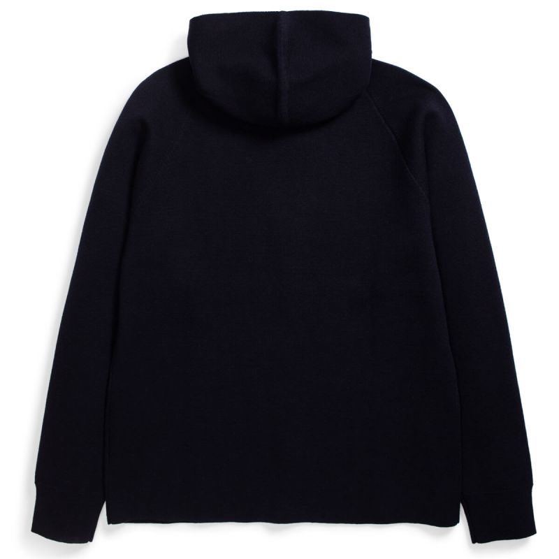 Norse Projects Knit Hoodie - Dark Navy