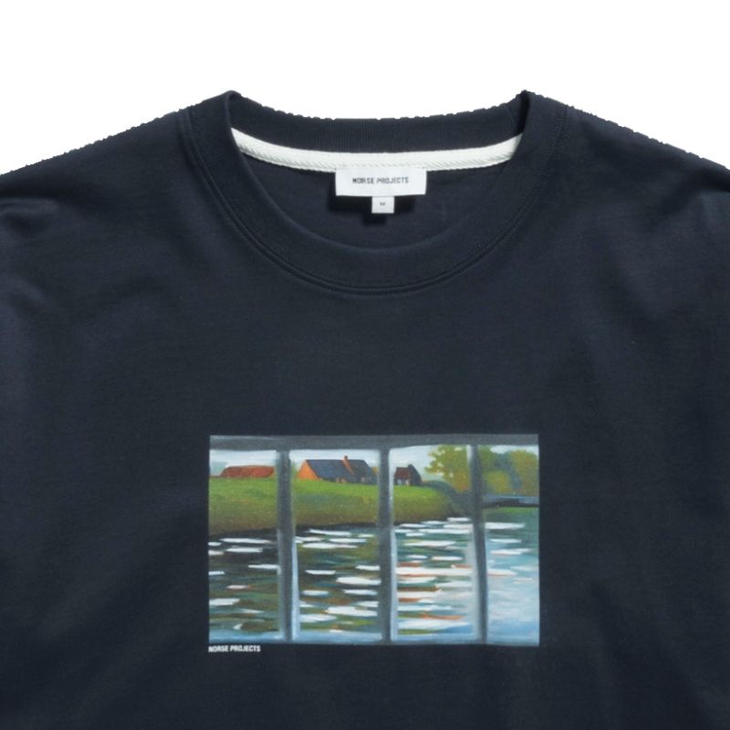 Norse Projects T-Shirt Canal Print - Navy