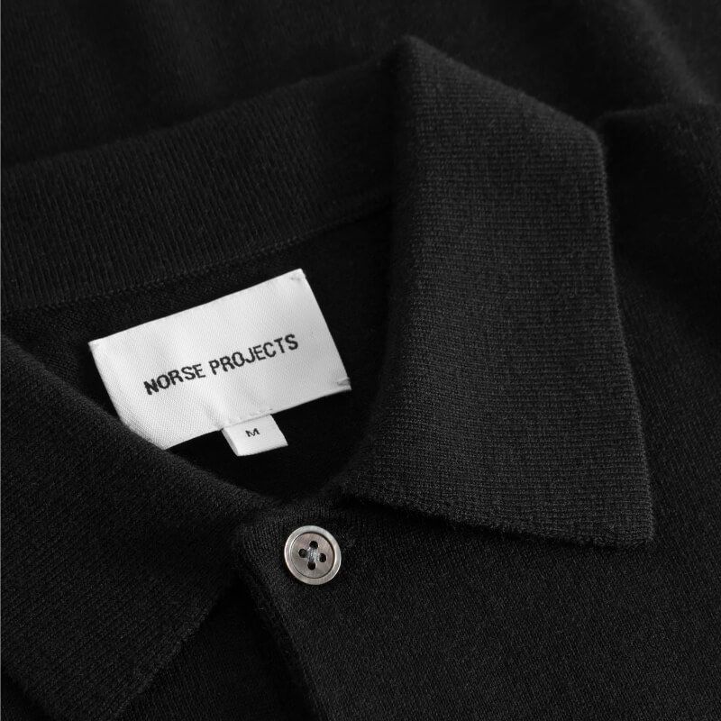 Norse Projects Polo Shirt Jon Tech - Black