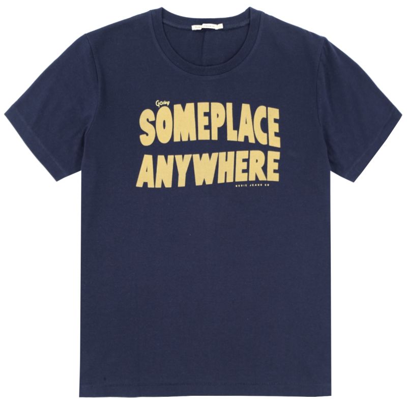 Nudie T-Shirt Roy Someplace Anywhere - Navy