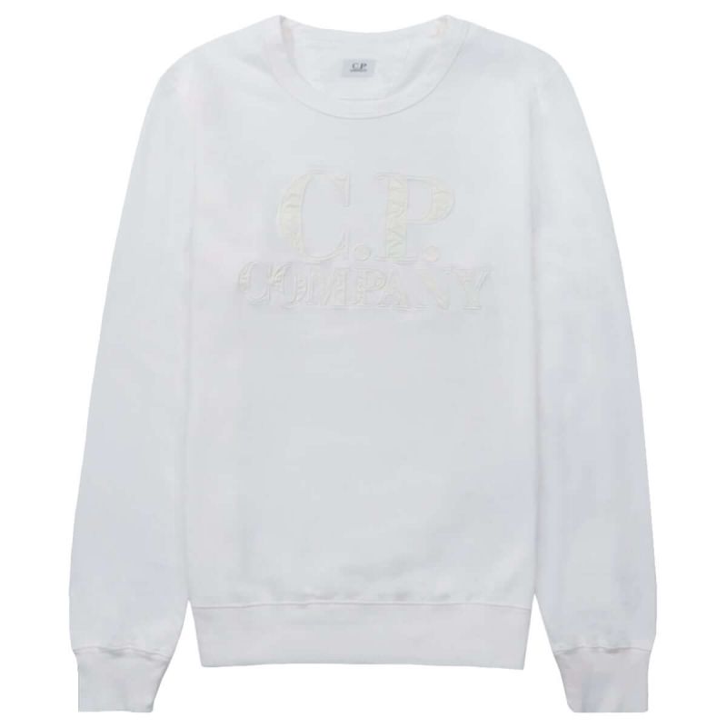 C.P. Company Sweatshirt Chest Logo - Off White