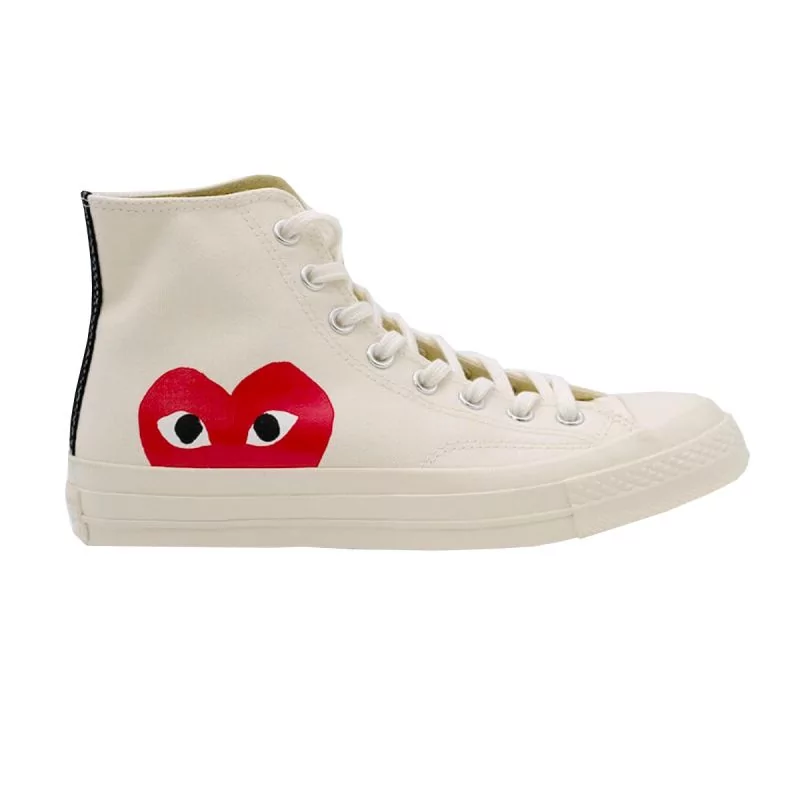 controller bunke slot Play Comme des Garcons Converse High Top - White - Michael Chell