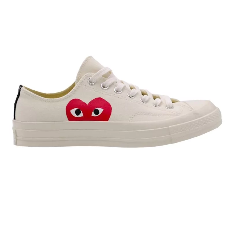 Play des Garcons Converse Low Top - White - Michael Chell