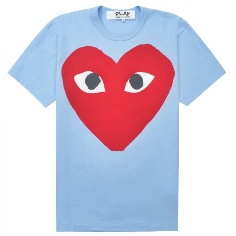 Comme des Garçons Play T-Shirt Big Heart - Blue