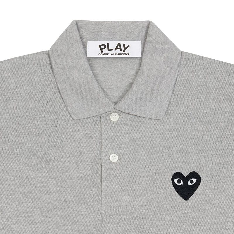 Play Comme des Garçons Polo Black Heart - Grey