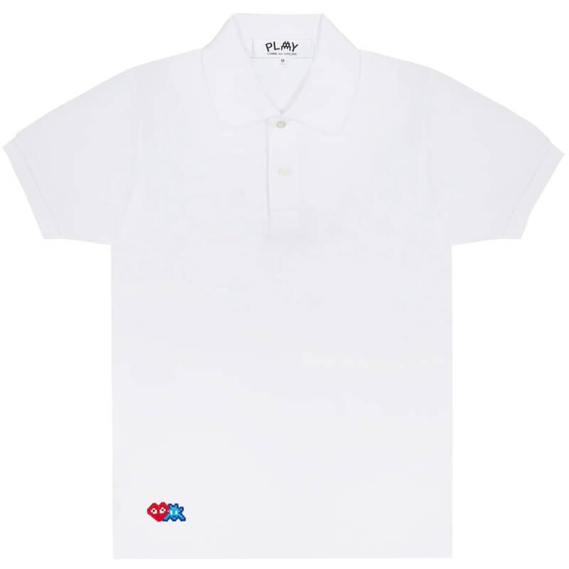 PLAY Comme des Garçons x The Artist Invader Polo - White