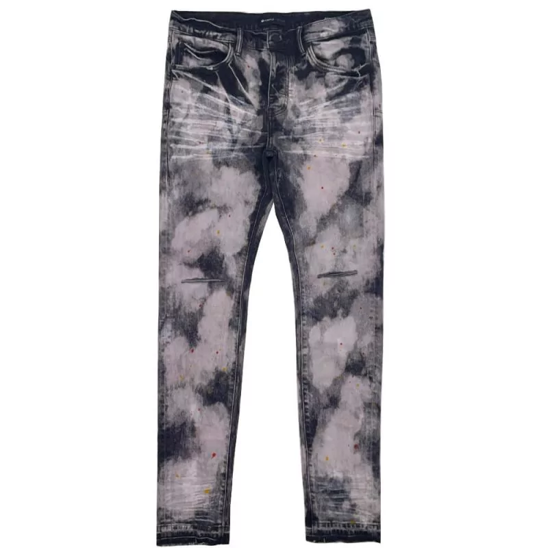 Purple Brand Jeans - Bleached Black Out Splatter - Michael Chell