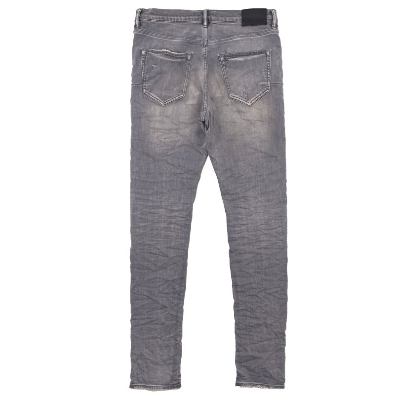Purple Brand Jeans Light Grey Plain Vintage Dirty