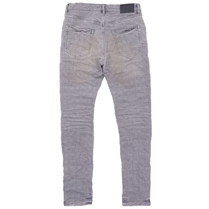 Purple Brand Jeans Washed Grey Jacquard